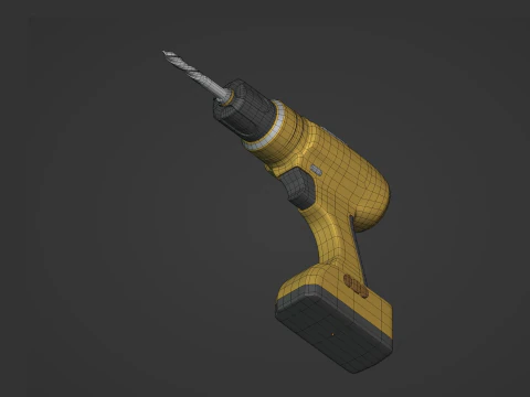 Cordless Drill 3D Model
