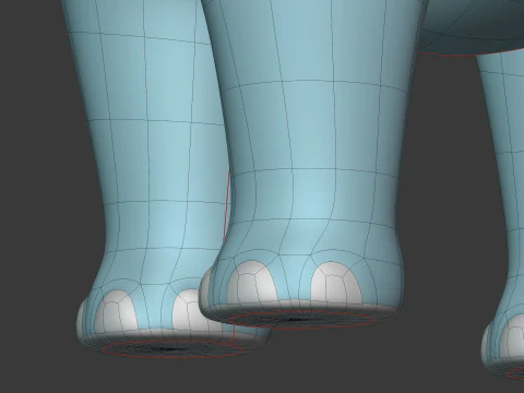 Cartoon Elephant - Rigged 3D Model