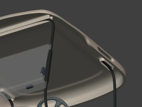 Carrinho de golfe gen&eacute;rico - Ve&iacute;culo el&eacute;trico esportivo - Club Car - Blender Modelo 3D