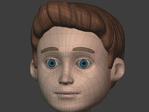 Karakter Kartun Yang Dicurangi -- Laki - Laki -- Avatar -- IK-Fk Rig Model 3D