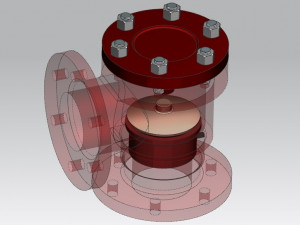 non-return valve 3D 프린트 모델