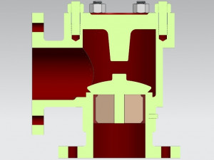non-return valve 3D 프린트 모델