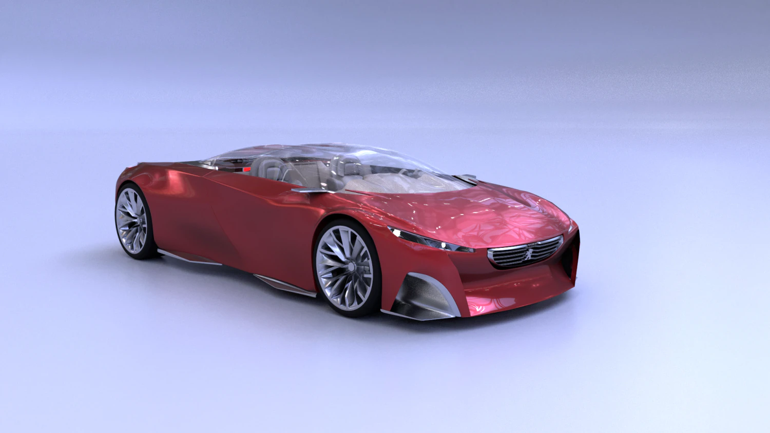 peugeot onyx 3D Model .c4d .max .obj .3ds .fbx .stl .blend