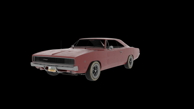dodge charger r-t 1968 Modèle 3D .c4d .max .obj .3ds .fbx .stl .blend 
