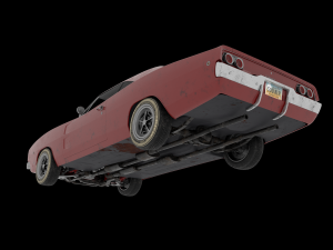 dodge charger r-t 1968 Modèle 3D