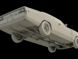 dodge charger r-t 1968 Modèle 3D