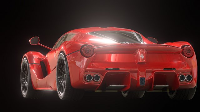 La Ferrari 3D 模型 .c4d .max .obj .3ds .fbx .stl .blend 