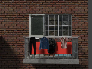 mini balcony pack 3D Model