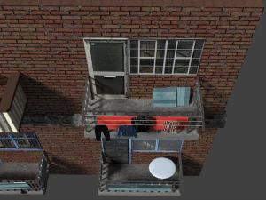mini balcony pack 3D Model