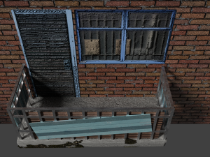 mini balcony pack 3D Modell
