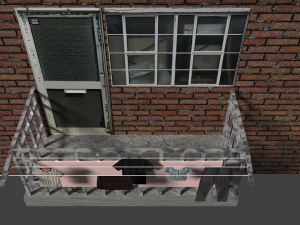 mini balcony pack 3D Modell
