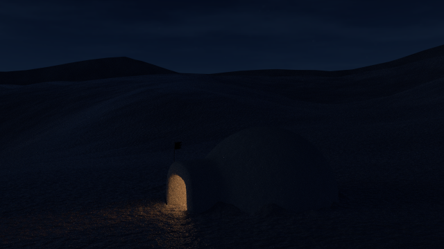 snow igloo 3D-Modell .c4d .max .obj .3ds .fbx .stl .blend 