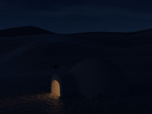 snow igloo 3D 모델