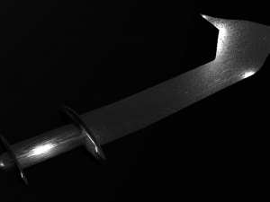 kora sword 3D-Modell
