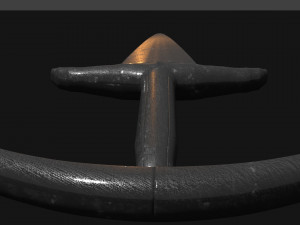 big steel baselard sword melee 3D-Modell