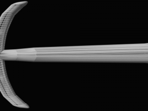 big steel baselard sword melee 3D-Modell