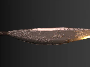 cuchillo barong Modelo 3D