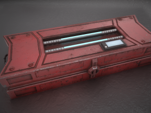 game asset box barrel shelf game ready s 3D Model