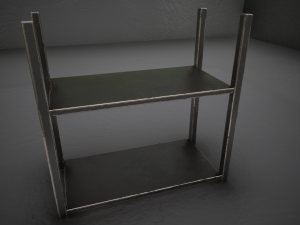 game asset box barrel shelf game ready s 3D Model