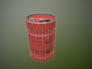 game asset box barrel shelf game ready s 3D Model