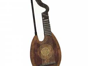 medieval lute 3D 모델