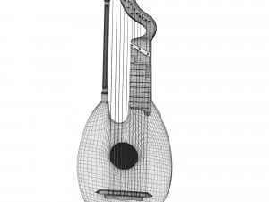 medieval lute 3D Model