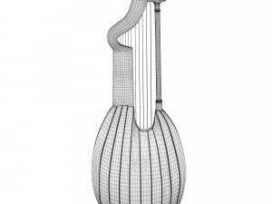 medieval lute 3D Model