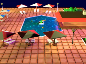 cartoon pool low poly 3D Model