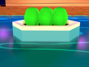 cartoon pool low poly 3D Model
