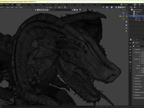 Dragon of the Desert 3D-printmodel