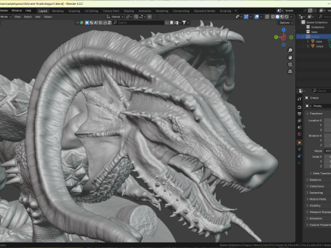 Dragon of the Desert 3D-printmodel