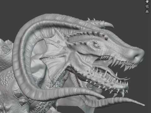 Dragon of the Desert - presupported 3D Print Model