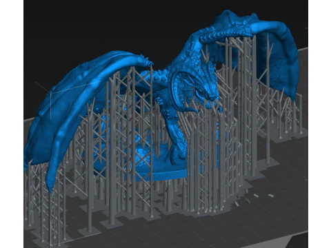 Dragon of the Desert - presupported 3D Print Model