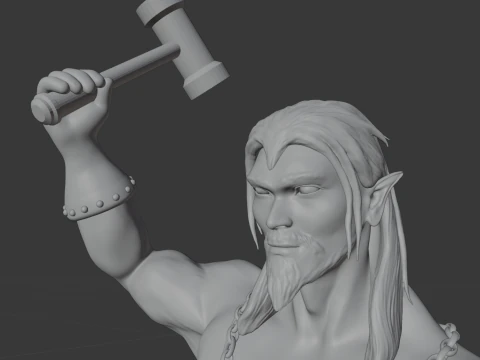 Fabbro elfo Modello di stampa 3D