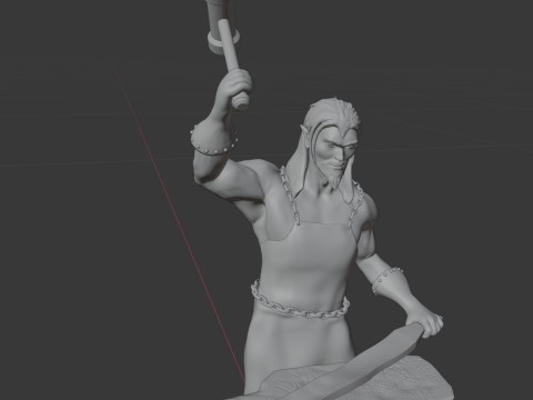 Elf blacksmith 3D 프린트 모델