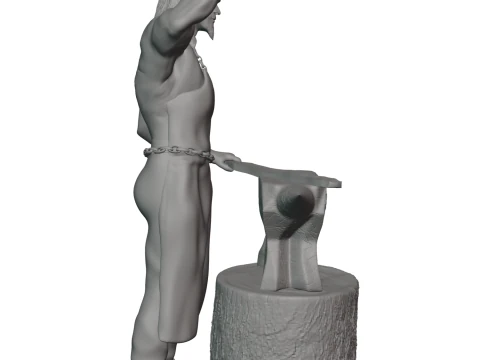 Elf blacksmith 3D Print Model