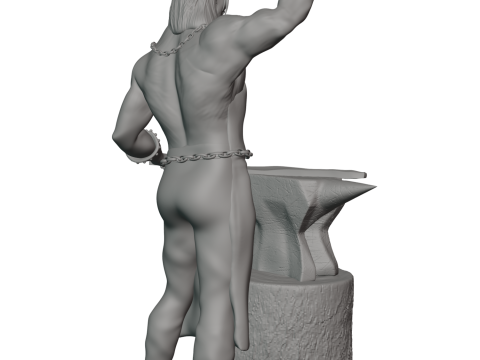 Elf blacksmith 3D 프린트 모델