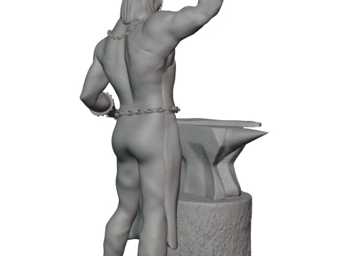 Elf blacksmith 3D Print Model
