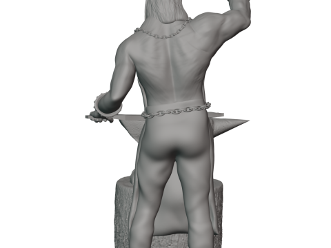 Elf blacksmith 3D 프린트 모델