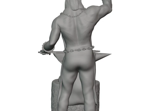 Elf blacksmith 3D Print Model