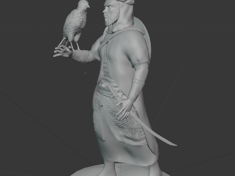 Sharaf the desert warrior Modèles 3D en vedette