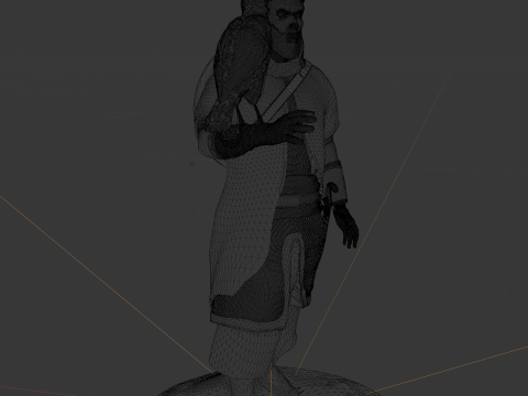 Sharaf the desert warrior 3Dプリントモデル