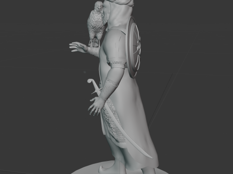 Sharaf the desert warrior 3Dプリントモデル