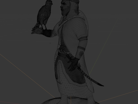 Sharaf the desert warrior 3Dプリントモデル