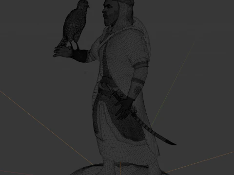 Sharaf the desert warrior 3D Print Model