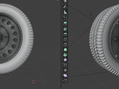 Classic Iron Wheel Model 3D