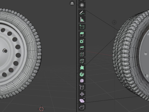 Classic Iron Wheel Model 3D