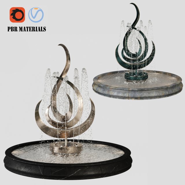 fountain11 3Dモデル .c4d .max .obj .3ds .fbx .stl .blend 