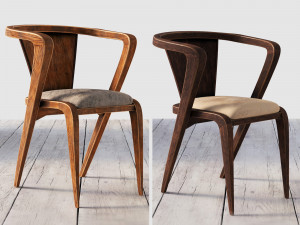 roots chair 01 3D Model