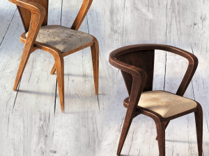roots chair 01 Modèle 3D